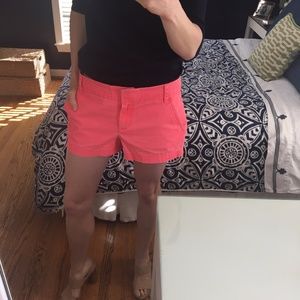 J. Crew Broken-in Cotton Chino Shorts in Coral